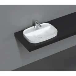 Pesuallas Infinity, 55x40 cm, upotettava, valkoinen*Interia Hot