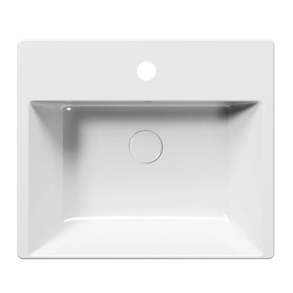 Outlet Pesuallas Kube X 550x470 mm, valkoinen Tasoon Upotettavat Altaat