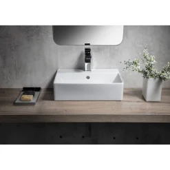 Pesuallas Kube X 450x350 mm, valkoinen Seinään Kiinnitettävät Altaat|Pesualtaat Tason Päälle