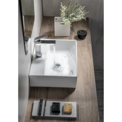 Pesuallas Kube X 450x350 mm, valkoinen Seinään Kiinnitettävät Altaat|Pesualtaat Tason Päälle