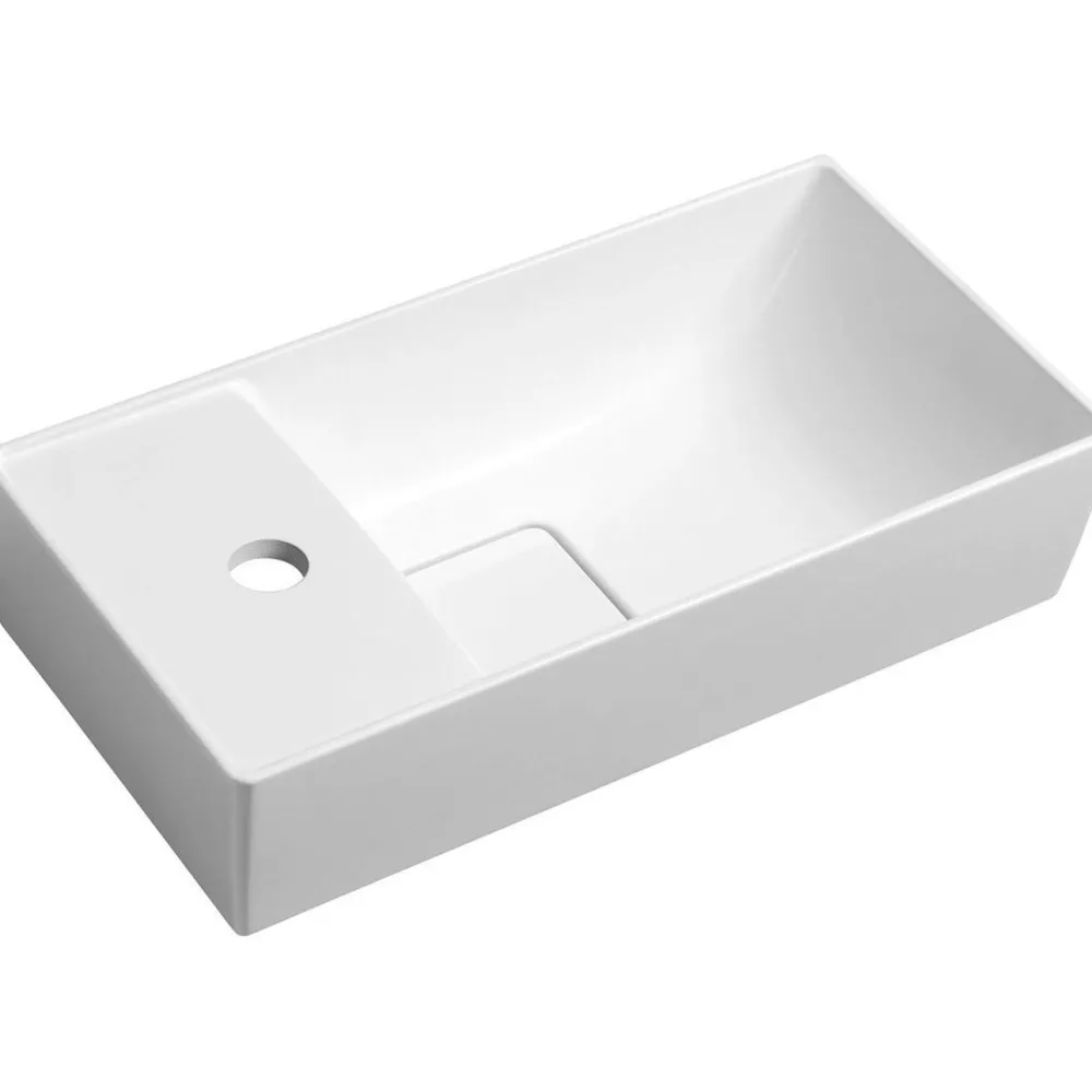 Clearance Pesuallas Maxx 475 x 240 mm kivi valkoinen vasen Pienet Pesualtaat