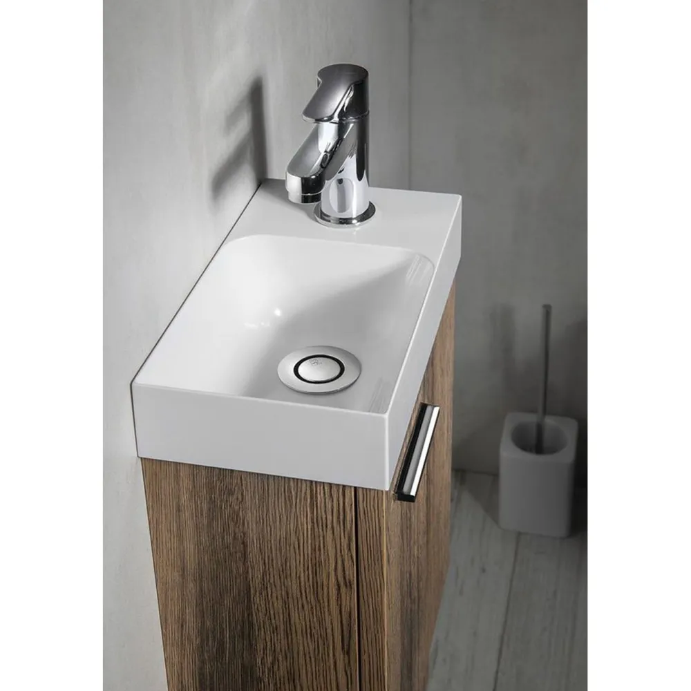 Pesuallas Piccolino 30,8x10x17 cm, oikea, valkoinen*Interia Outlet