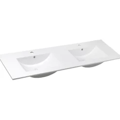 New Pesuallas Slim Double 1510 x 460 mm kaksialtainen valkoinen Kaksoispesualtaat