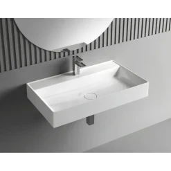 Outlet Pesuallas Twig, 80x47 cm, kivi, valkoinen Pienet Pesualtaat