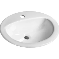 Outlet Pesuallas 55227, 520x450 mm, valkoinen Tasoon Upotettavat Altaat