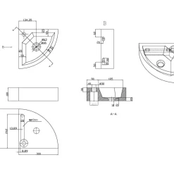 Pesuallas 39-3503 300x300x100 mm luonnonkivi musta Pienet Pesualtaat|Kulma-Altaat