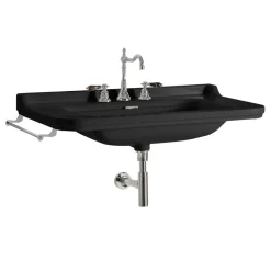 Hot Pesuallas Waldorf 80x55 cm, mattamusta Pienet Pesualtaat