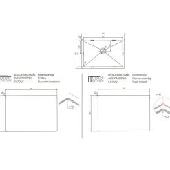 Pesuallas Low PVD, 450x340mm, pop-up-pohjaventtiilillä, eri värejä*Lavabo