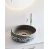 Sale Pesuallas Blossom, ø420 mm, sininen/harmaa Pesualtaat Tason Päälle|Malja-Altaat