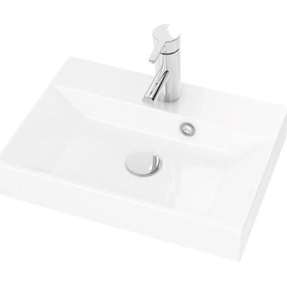 Discount Pesuallas Ranta, 500x360 mm, valkoinen Pesualtaat Tason Päälle