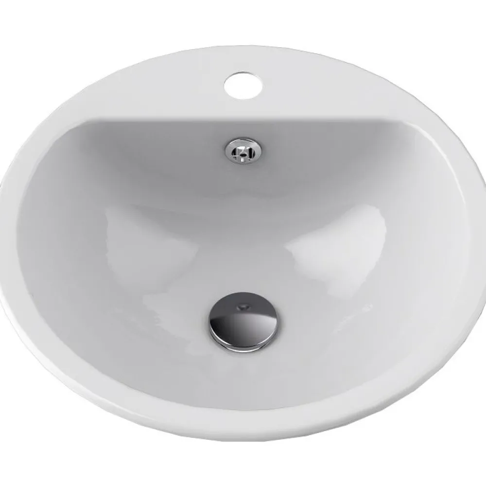 Best Pesuallas Into, 41,5x41,5x15,5 cm, upotettava, valkoinen Tasoon Upotettavat Altaat