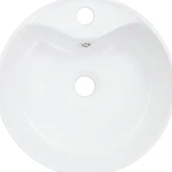 Pesuallas ylivuodolla 36x13 cm keraaminen valkoinen*FinePRICE Sale
