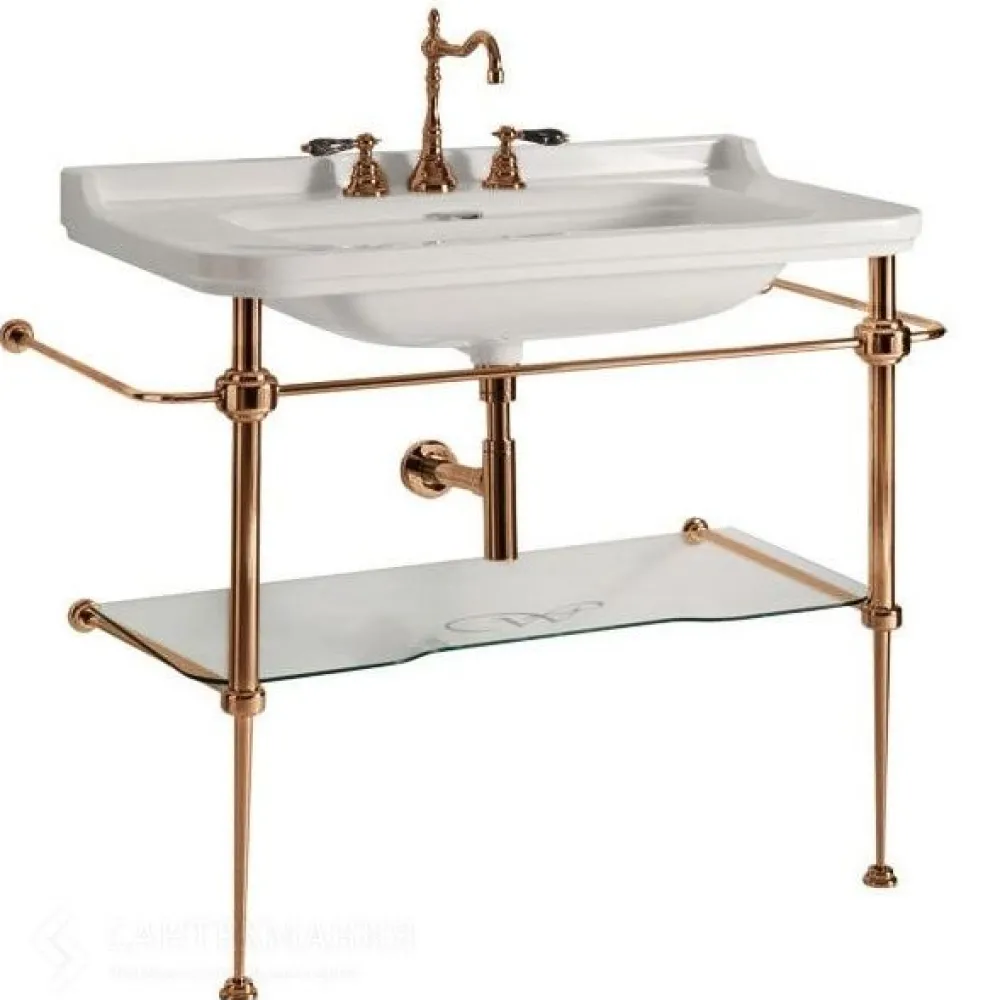 Pesualtaan teline Waldorf 880mm pronssi*Kerasan