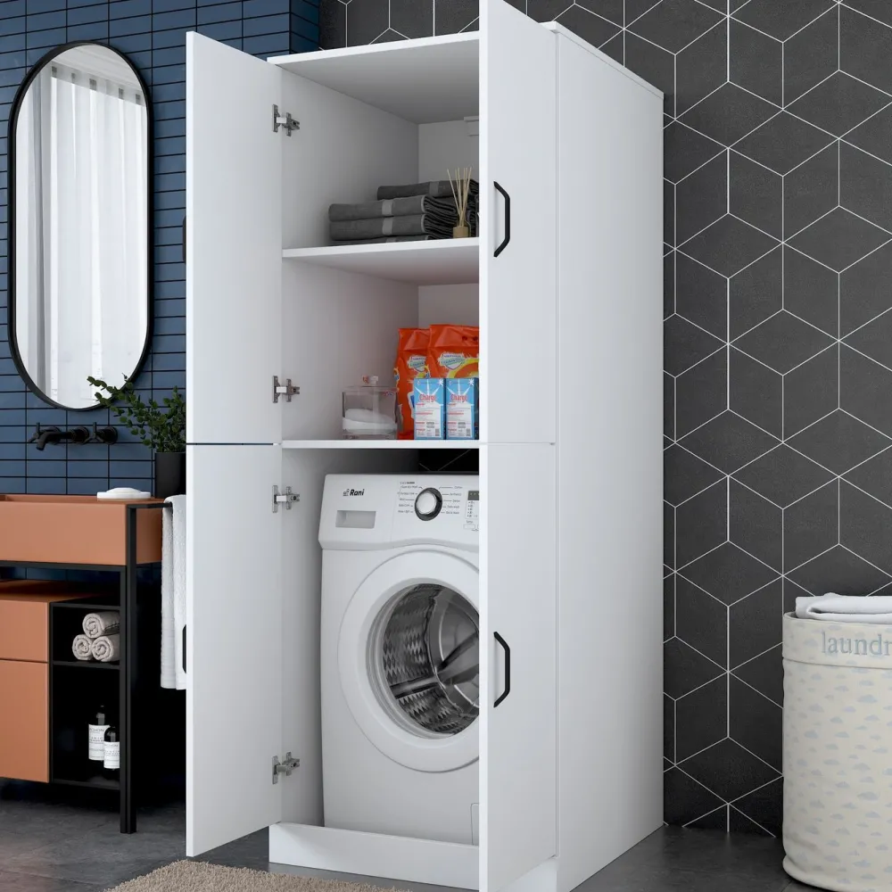 Sale Pesukonekaappi KD109 - 3198 valkoinen Kodinhoitohuoneen Kalusteet