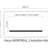 Pihakeinun katos MONTREAL 2 160x190 cm, ruskea*Home4you Online