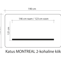 Pihakeinun katos MONTREAL 2 160x190 cm, ruskea*Home4you Online