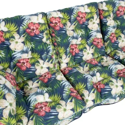 Pihakeinun pehmuste ROMA 108x56x10 cm, tumma kukkakuosi, 3-osainen, musta*Home4you Sale