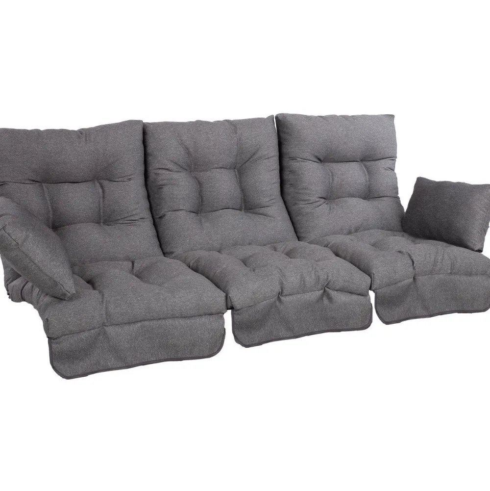 Pihakeinun pehmuste ROMA 108x56xK10 cm, tummanharmaa, 3-osainen*Home4you Clearance
