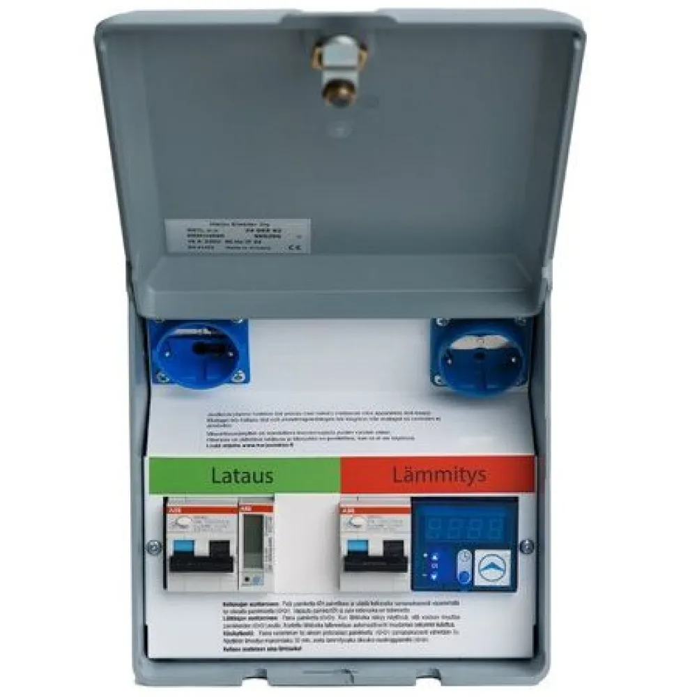 Sale Pihakeskus / auton lämmitys- ja latausasema 8MMO466S, 1x supersuko, 1x suko, 3.6kW(1x16A), hidaslataus Autopistorasiat, Pihakeskukset|Sähköauton Latausasemat