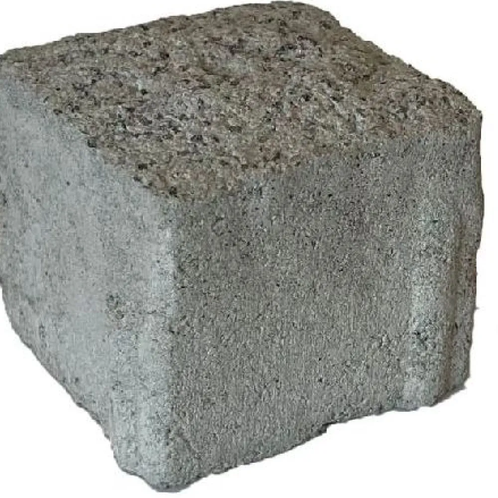 Pihakivi Artik-noppa, 92x92x80mm, profiloitu, hienopesty, harmaa*Rudus Hot