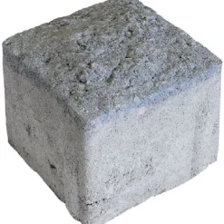 Clearance Pihakivi Artik-noppa, 92x92x80mm, profiloitu, hienopesty, tummanharmaa Noppakivet Ja Nupukivet