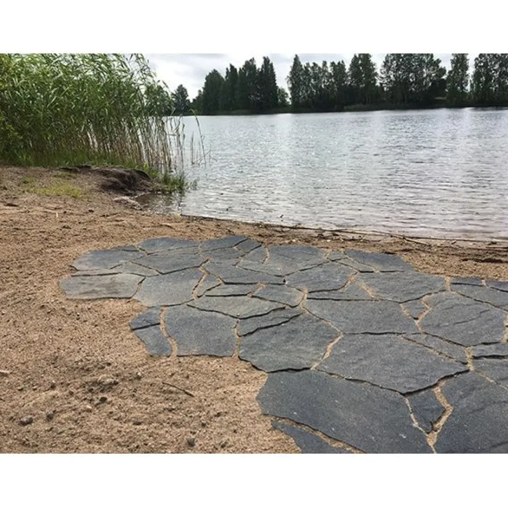 Clearance Pihakivi Luotokivi 336x246x80 mm profiloitu hiili Betonikivet