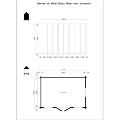 Pihamökki Denver A, 70mm, 13.9m²*Tene Discount