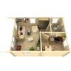 Discount Pihamökki Gotland D, 70mm, 24.1m² Kesämökit