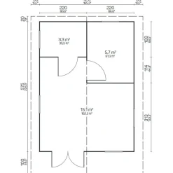 Discount Pihamökki Gotland D, 70mm, 24.1m² Kesämökit