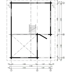 Clearance Pihamökki Pertti makuuparvella, 70mm, 21m² Kesämökit