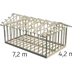 Clearance Piharakennuksen runkopaketti , eri kokoja Ulkovarastot|Kesämökit