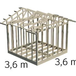 Clearance Piharakennuksen runkopaketti , eri kokoja Ulkovarastot|Kesämökit