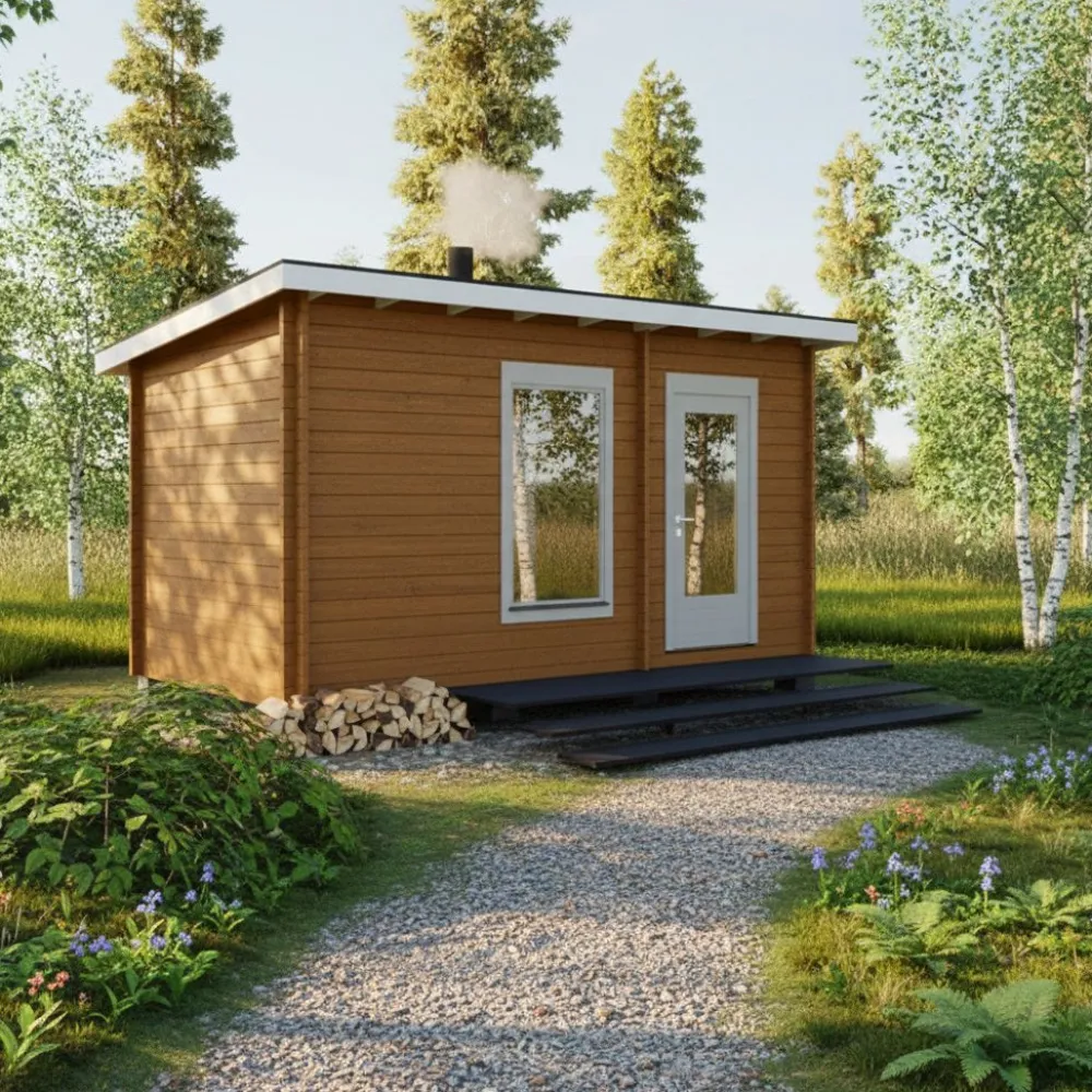 New Pihasauna Ylläs, 11.2m², pulpettikattoinen Saunamökit