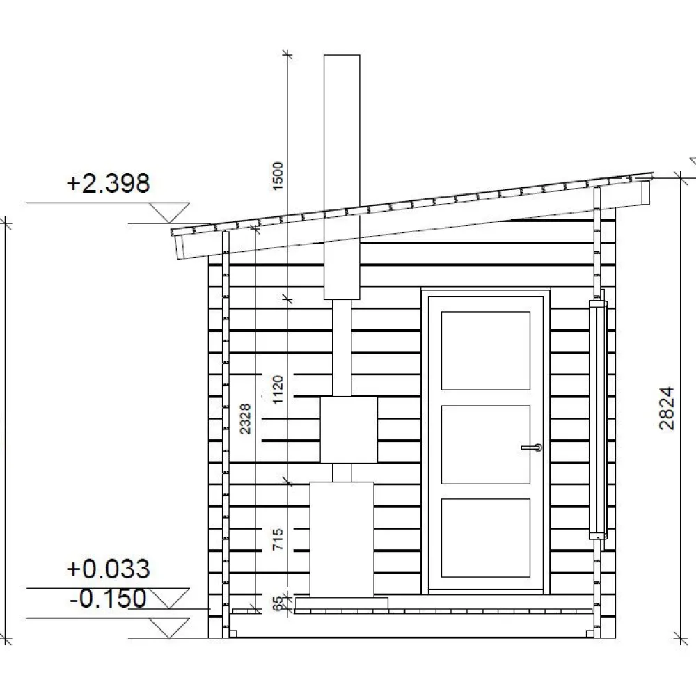 New Pihasauna Ylläs, 11.2m², pulpettikattoinen Saunamökit