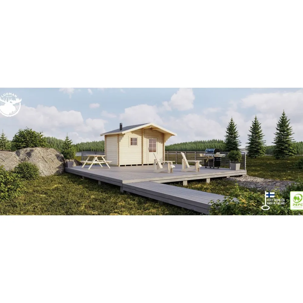 Sale Pihasauna 10 Kulovesi 7,6 m² Pihasaunat Ilman Rakennuslupaa|Saunamökit