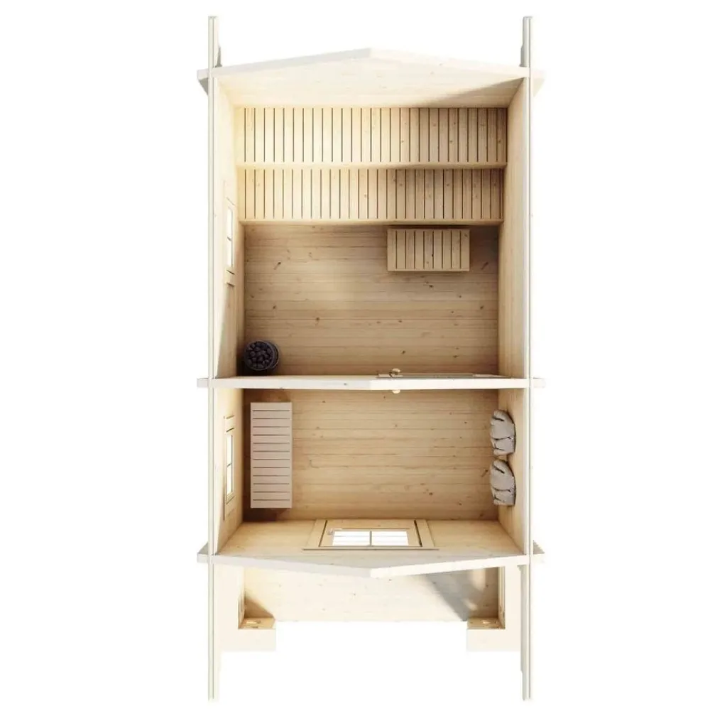Online Pihasauna 7-5 Tiira 10,3 + 2,3 m² Saunamökit