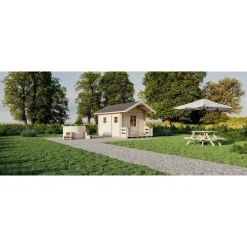 Online Pihasauna 7-5 Tiira 10,3 + 2,3 m² Saunamökit