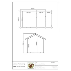 Online Pihasauna 7-5 Tiira 10,3 + 2,3 m² Saunamökit