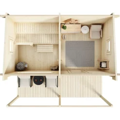 Clearance Pihasauna 735 Haapana, 13.2m² Saunamökit
