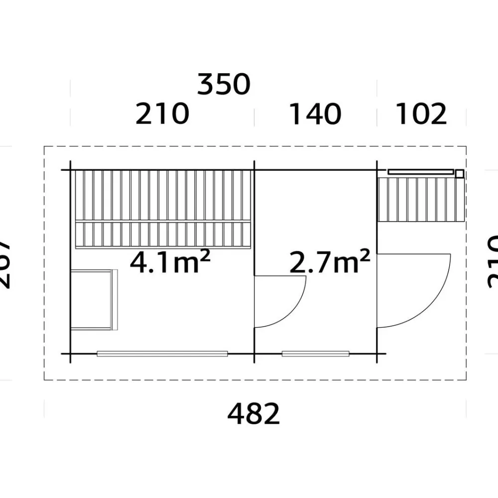 Pihasauna Sanna 6,8 m²*Palmako Online