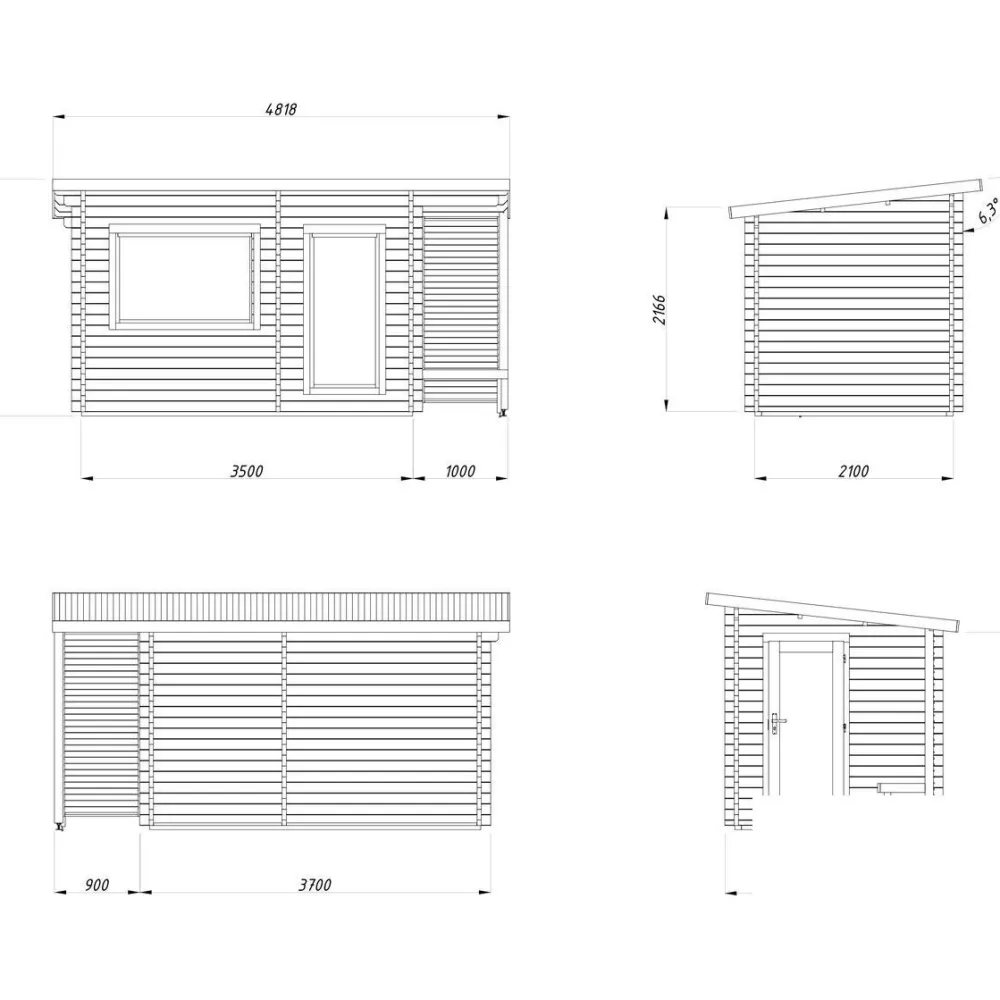 Pihasauna Sanna 6,8 m²*Palmako Online
