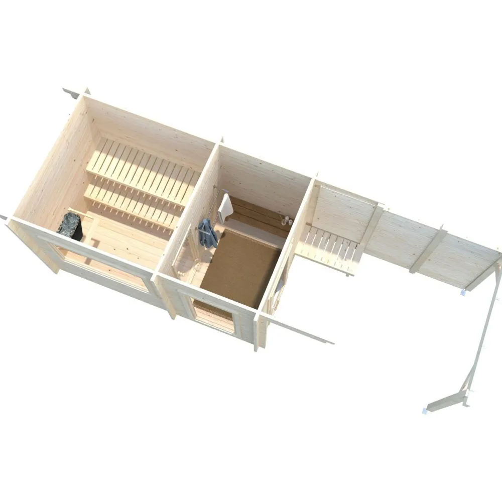Pihasauna Sanna 6,8+5,9 m²*Palmako Discount