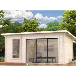 Hot Pihasauna Sanna, sis.liukuovet 12,8 m² Pihasaunat Ilman Rakennuslupaa