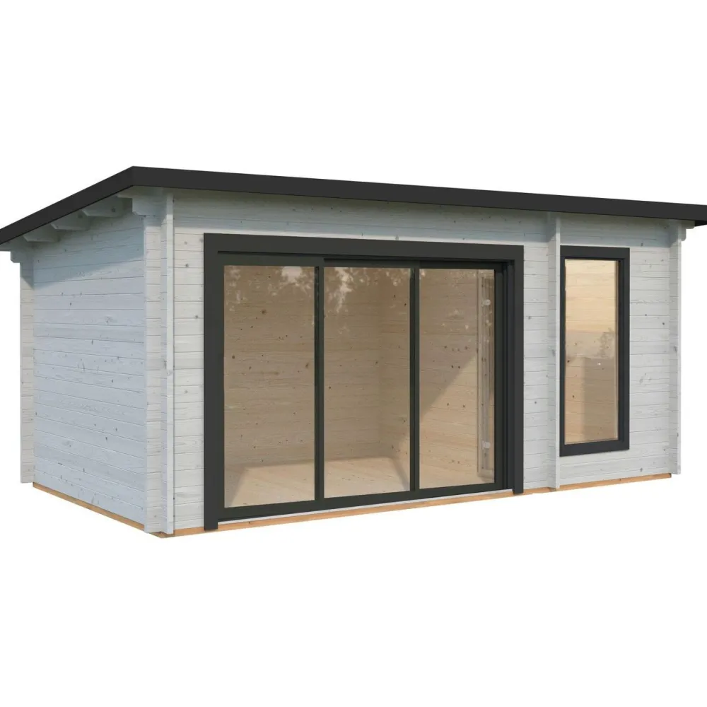 Pihasauna Sanna, sis. tuplalasilla liukuovet 12,8 m²*Palmako Best