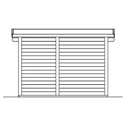 Pihasauna Helsinki 2, 3,7 + 2,7 m²*Skan Holz Hot