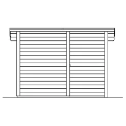 Pihasauna Helsinki 2, 3,7 + 2,7 m²*Skan Holz Hot