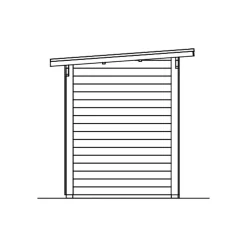 Pihasauna Helsinki 2, 3,7 + 2,7 m²*Skan Holz Hot