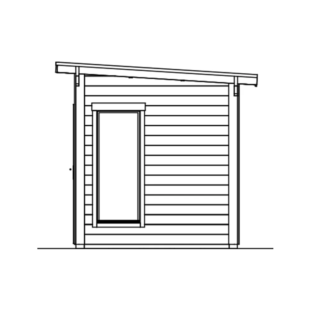 Online Pihasauna Helsinki 4, 8,3m² Pihasaunat Ilman Rakennuslupaa|Saunamökit