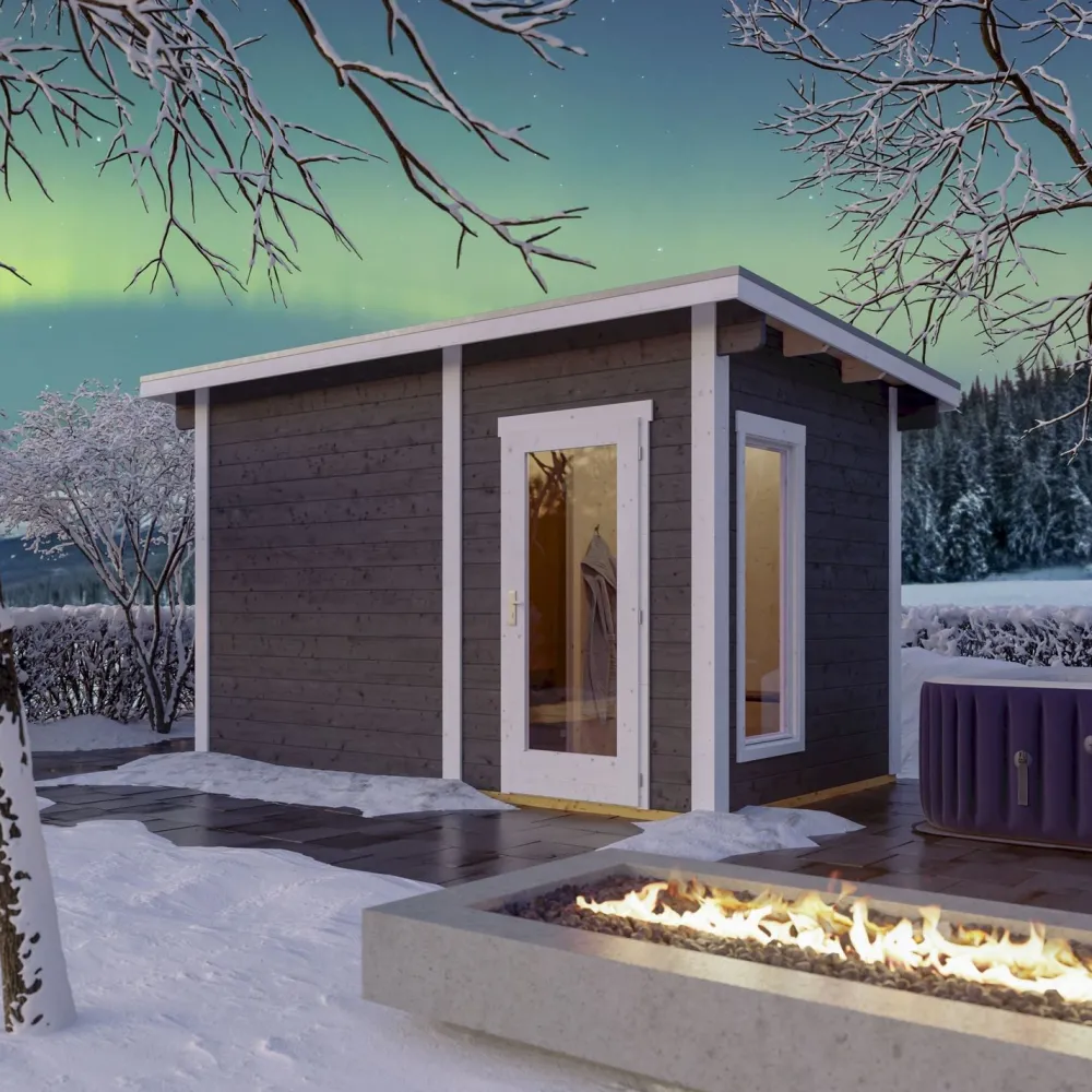 Online Pihasauna Helsinki 4, 8,3m² Pihasaunat Ilman Rakennuslupaa|Saunamökit