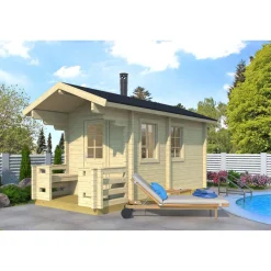 Online Pihasauna Piha-Tuuri 10, 10 + 2,2m² Pihasaunat Ilman Rakennuslupaa